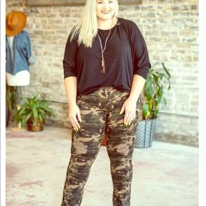 Brand New Plus Size Camouflaged Ripped Jeans